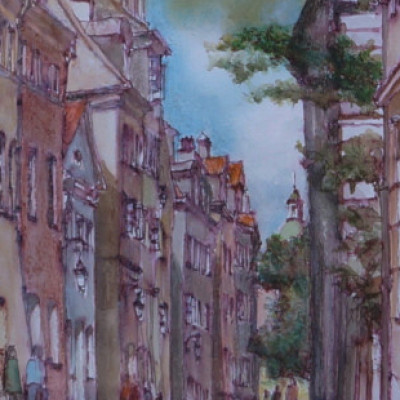 Brzozowa; technika mieszana  wym. 30x40 cm 2013 r